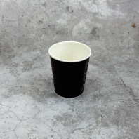 Стакан бумажный 2сл 250мл для горячего УП=25шт d=80мм Waffle Black