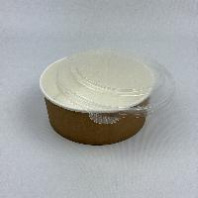 Салатник бум КРАФТ + КРЫШКА прозр. 1090мл 50шт D=166 H=65 AVIORA Арт.411-414/411-417 