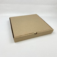 Коробка под пиццу бурая 30х30х4см 50шт без печати