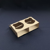 Держатель-переноска для 2-х стаканов ОРИГАМО 20шт 165х110х40 МГК 