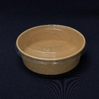 Салатник с прозрачной КРЫШКОЙ ECO RCONT-620 Pure Kraft 620мл 40шт D=150/128, H=45 