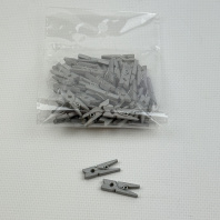 Прищепки деревянные декоративные СЕРЕБРЯНЫЕ 25мм УП=50шт AVIORA Арт.491-064 