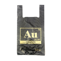 Пакет майка ПНД 30+17х58 (30) ЗОЛОТО 100шт 