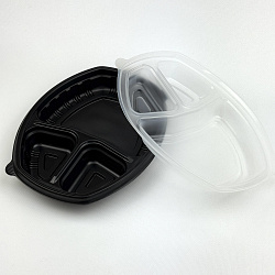 Контейнер ЛАНЧ К-257-3 3-секц. ЧЁРНЫЙ 800мл + КРЫШКА 30шт... Контейнер ЛАНЧ К-257-3 3-секц. ЧЁРНЫЙ 800мл + КРЫШКА 30шт...