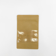 Пакет бум. ДОЙ-пак КРАФТ с замком 250х160 1шт ОКНО- 90мм 