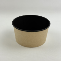 Салатник бум КРАФТ/чёрный 1000мл (V=850мл) 45шт D=150, d=127, H=76 OSQ Round Bowl Black Wood 