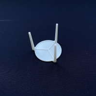 Подставка-опора в коробку для пиццы 100шт БЕЛАЯ МАЛАЯ D=3,0см H=3,4см 