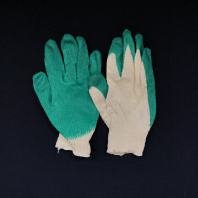 Перчатки х/б с ОДНИМ латексным покрытием 1пара 