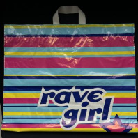 Пакет петлелавая ручка ПВД 60х50см (60) Рейв Герл 25шт