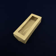 Упаковка OneBox- 500 КРАФТ ланч-бокс с окном 25шт 170х70х40мм 