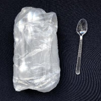 Ложка десертная ПРЕМИУМ прозрачная УП=50шт 15,5см 