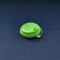 Крышка ПП 80мм с ЗАГЛУШКОЙ 50шт САЛАТОВАЯ ОптиКом 