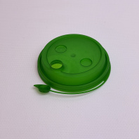 Крышка ПП 90мм с ЗАГЛУШКОЙ 50шт ТЁМНО-ЗЕЛЁНАЯ СМАРТПЛАСТ 