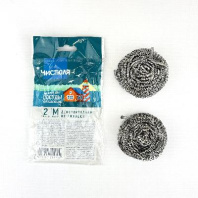 Мочалка нержавеющая ЧИСТЮЛЯ УП=2шт (18,5гр) 