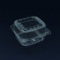 Контейнер с крышкой ПР-К- 9 ПЭТ (внеш. 130х130х78) Протэк... Контейнер с крышкой ПР-К- 9 ПЭТ (внеш. 130х130х78) Протэк...