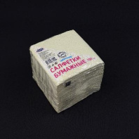 Салфетки 24х24 100шт "Макс" цветные пастель лимонный ПП Арт.С1095  в Перми оптом и в розницу