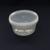 Банка с упорным кольцом (+конт.замок) + КРЫШКА 500мл 25шт D=122мм, H=61