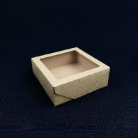 Ланч-бокс с окном OneBox-1230 КРАФТ 25шт 150х150х55мм
