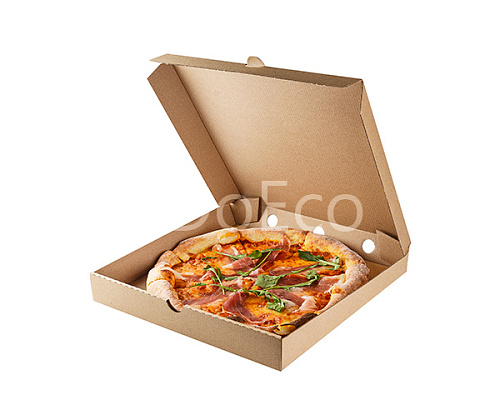 Коробка под пиццу DoEco КРАФТ 30х30х4см 50шт без печати 