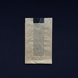 Пакет бум. V-дно КРАФТ с ОКНОМ 180х100(окно=40)х40 100шт 