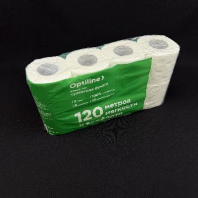 Бумага туалетная OptiLine 2сл УП=8шт L=15м K=125шт 120х90мм