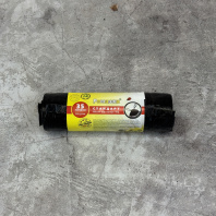 Мешки для мусора с ЗАВЯЗКАМИ ПВД (35л 10шт) РОМАШКА чёрные 