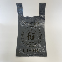 Пакет майка ПВД 28+14х55 (25) FINNO-UGRIC 50шт СЕРАЯ