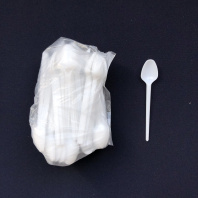 Ложка ЧАЙНАЯ одноразовая БЕЛАЯ УП=100шт 125мм ЭЛПИ 