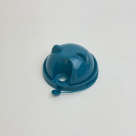 Крышка-КУПОЛ "УШКИ" 90мм БИРЮЗОВАЯ 45шт СМАРТПЛАСТ 