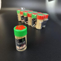 Зубочистки бамбук УП=180шт в банке МИКС (12бан) 