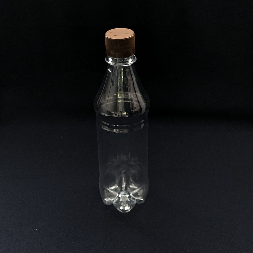 Бутылка ПЭТ d=28мм 0,5л прозрачная с КРЫШКОЙ 