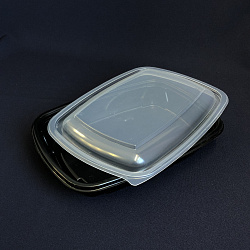 Контейнер ЛАНЧ К-230-50 ЧЁРНЫЙ 1000мл + КРЫШКА 50шт 230х1... Контейнер ЛАНЧ К-230-50 ЧЁРНЫЙ 1000мл + КРЫШКА 50шт 230х1...