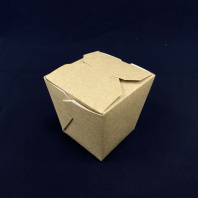 Коробка для лапши WOK КРАФТ 700мл 20шт дно-КВАДРАТ 78х78/88х88/109мм ECO NOODLES 