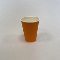 Стакан 350(400)мл бумажный ОРАНЖЕВЫЙ 50шт D=90, d=59, H=112мм ПБФ Арт.18610 