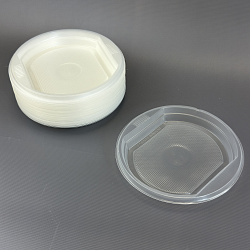 Тарелка десертная ПП D=170мм прозрачная 50шт Уфа  Тарелка десертная ПП D=170мм прозрачная 50шт Уфа