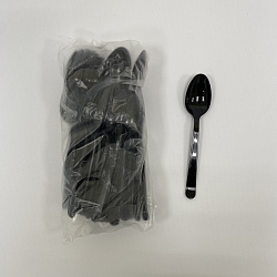 Ложка чайная ПРЕМИУМ чёрная УП=50шт 15см ЭЛПИ Арт.33605 