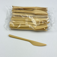 Нож БиоЭко (кукурузный крахмал 63%) УП=50шт БЕЖЕВЫЙ 180мм ВЗЛП Арт.4041КРФ/4031КРФ 