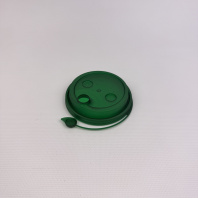 Крышка ПП 80мм с ЗАГЛУШКОЙ 50шт ТЁМНО-ЗЕЛЁНАЯ СМАРТПЛАСТ 