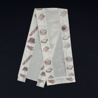 Пакет бум. V-дно БЕЛЫЙ с ОКНОМ 600х110(окно-40)х50 (багет) 50шт ВЛАГОПРОЧНЫЙ печать "Хлеб" 