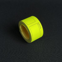 Ценник-ролик 40х50мм ЖЁЛТЫЙ 200эт 5шт 