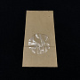 Пакет бум. прямоуг. дно с ОКНОМ(D70)  КРАФТ 200х100х60 50шт пл.70гр. 