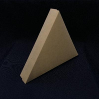 Упаковка OSQ Pie 100шт для пиццы и пирогов (треугольник с крышкой) 220х220х40