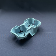 Держатель для 2-х стаканов картон СИНИЙ 1шт 193х108х42 СОЭМЗ 