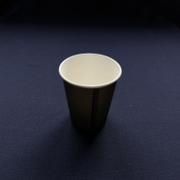Стакан 250(275)мл бумажный ЧЁРНЫЙ 50шт D=80, d=56, H=92мм Пэйпер Кап 