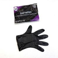 Перчатки ТПЭ ПАКЕТ ЧЁРНЫЕ "XL" УП=100шт Китай