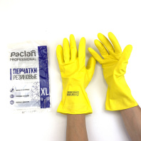 Перчатки хозяйственные LUX-Paclan "XL" ПРОЧНЫЕ 1пара с х/б напылением