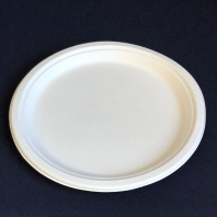 Тарелка БИО сахарный тростник D=260мм БЕЛАЯ 50шт GeoVita Арт.ST-08 