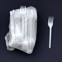 Вилка одноразовая БЕЛАЯ УП=100шт 155мм ЭЛПИ 