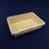 Упаковка OneClick Bottom-1000 КРАФТ салат. + КРЫШКА 50шт 180х130/200х150/55мм 