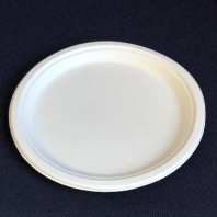 Тарелка БИО растительные волокна D=225мм БЕЛАЯ 50шт